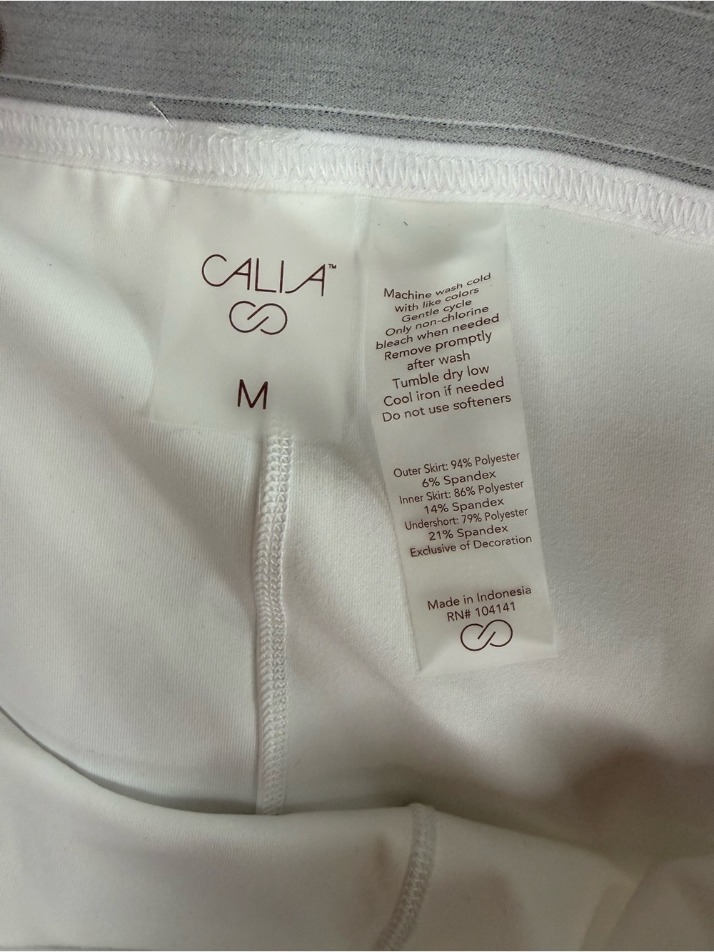 Calia by Carrie Underwood White Pleated Tennis Skort - Picture 4 of 4